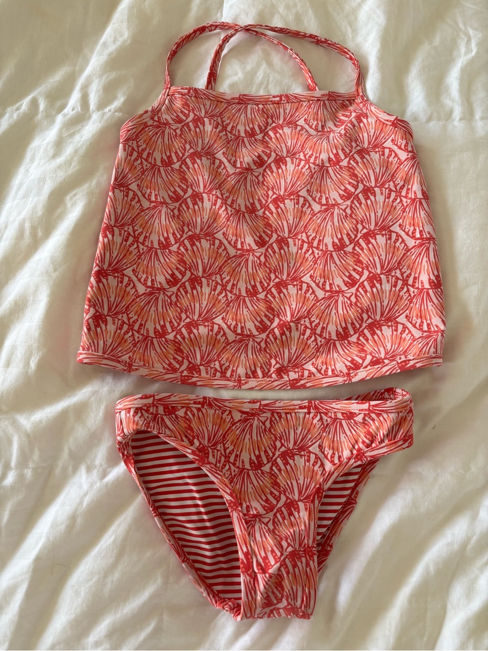 4T Girls Vineyard Vines reversible swimsuit tankini